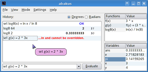 Demonstration of abakus drag and drop